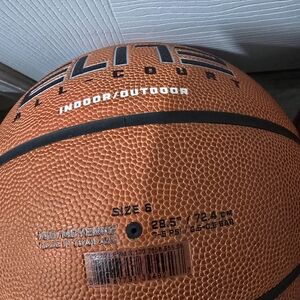 Nike Elite Full Court Basketball - Orange and Black